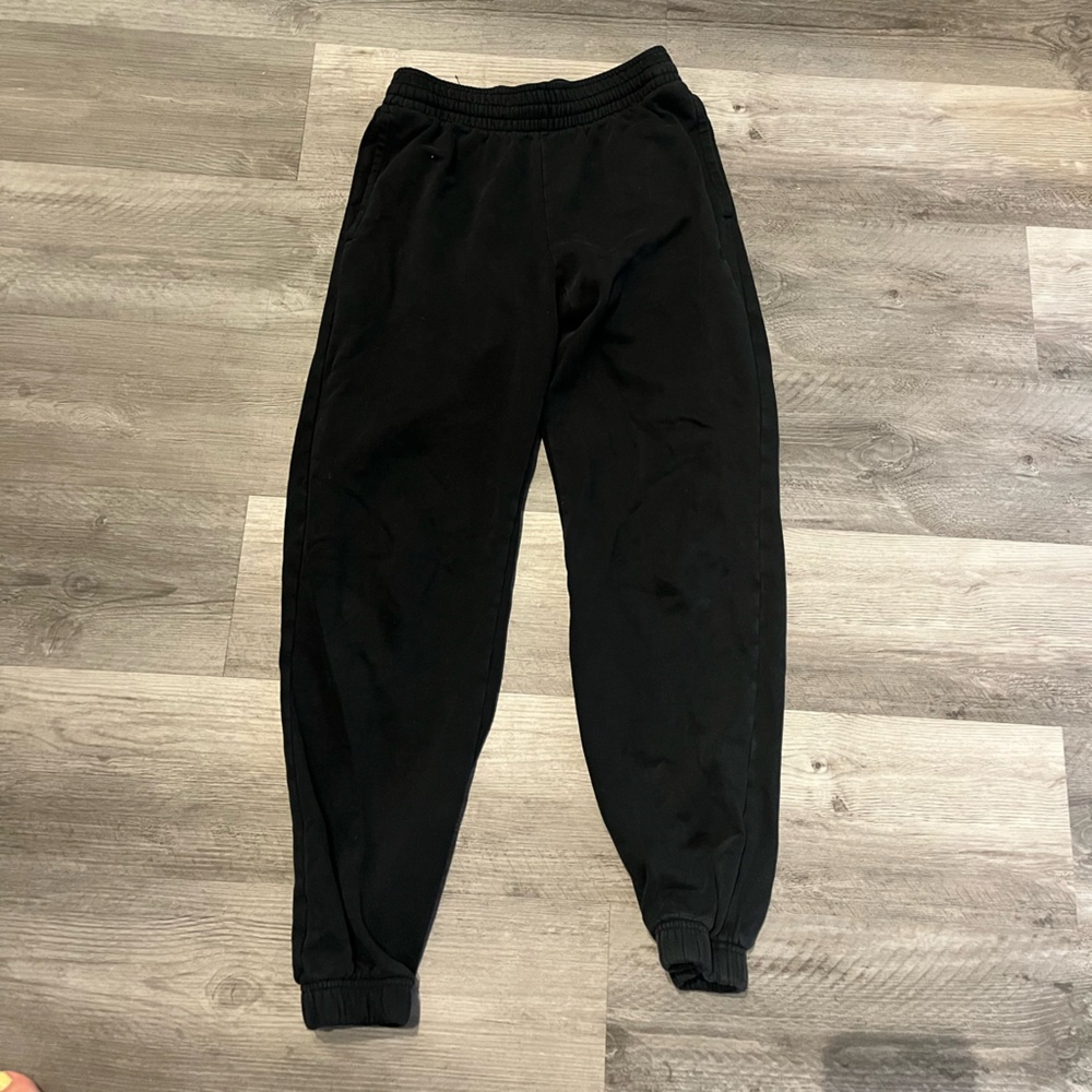 Black Champion Cuffed Sweats
